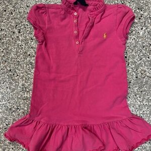Ralph Lauren Fuchsia Kids Polo Dress